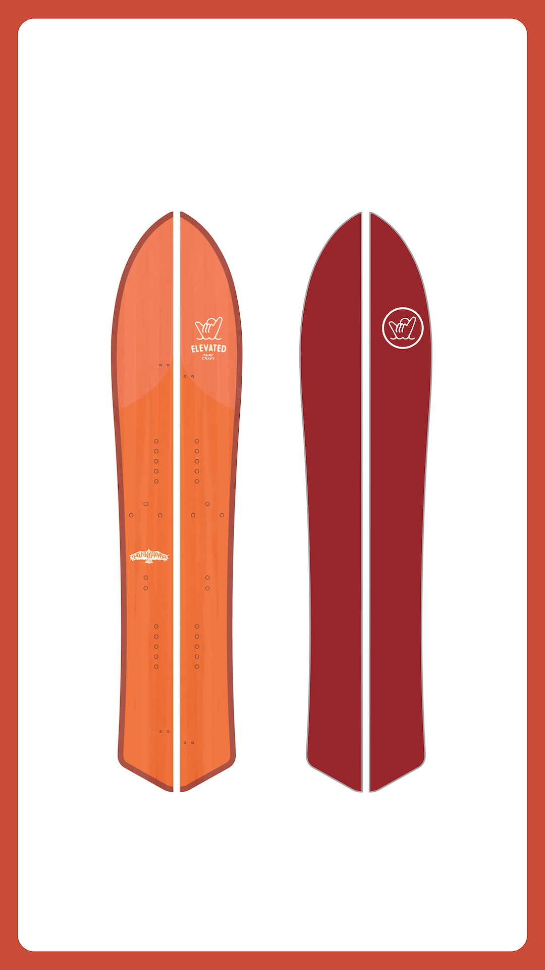 Mini Split Surf Board | Split Surf Board | Elevated Surf Craft