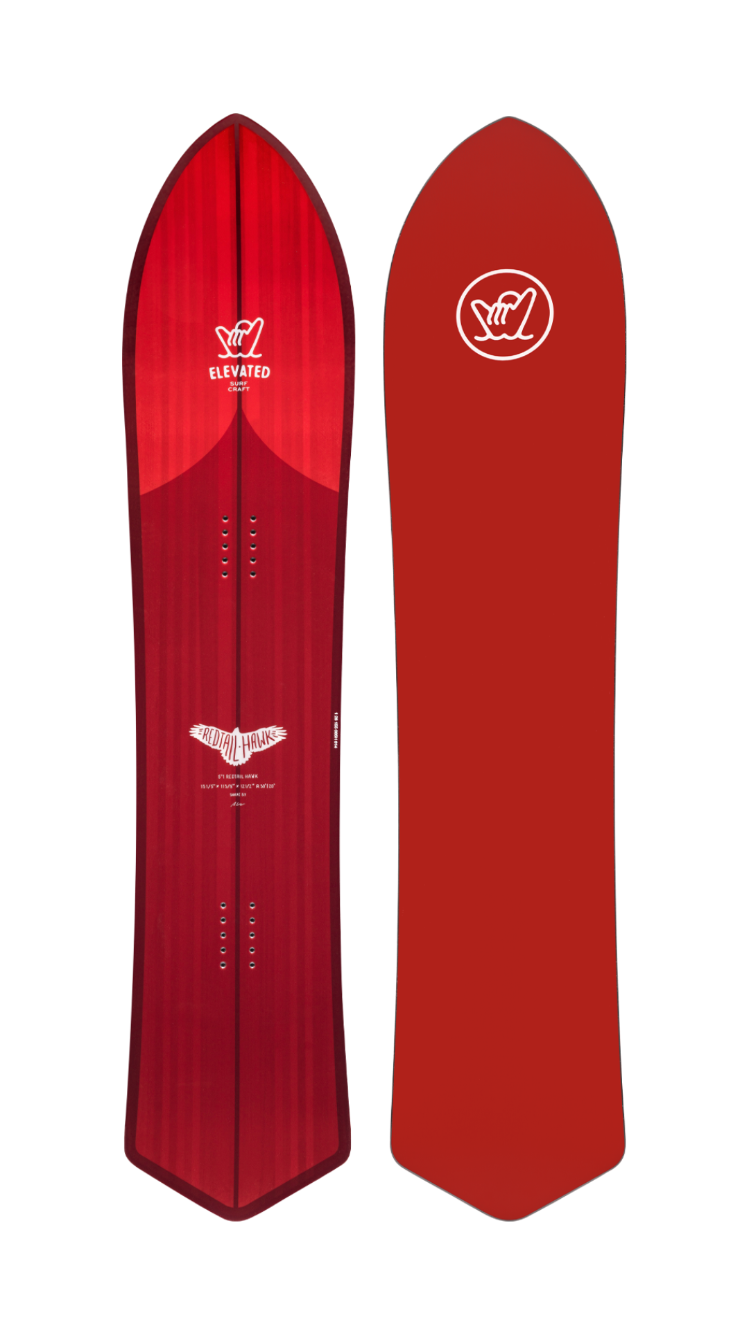 elan wave rider fish snowboard Fish Tail Snow Board | Golden Snow Board | Elevated Surf Craft