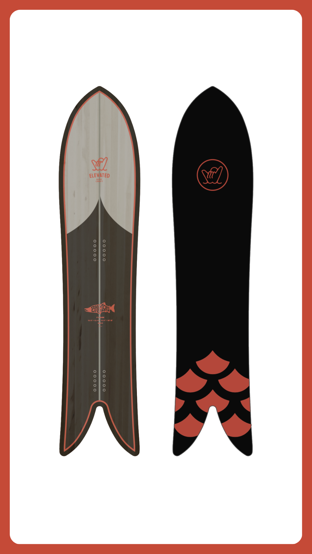 Salmon Snow Board | Premium Snowboard | Elevated Surf Craft