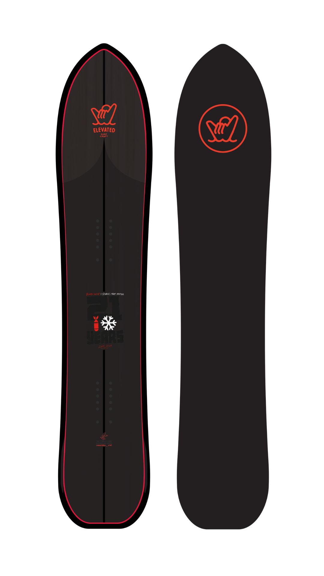 5'1 Funboard x Bomb Snow LTD