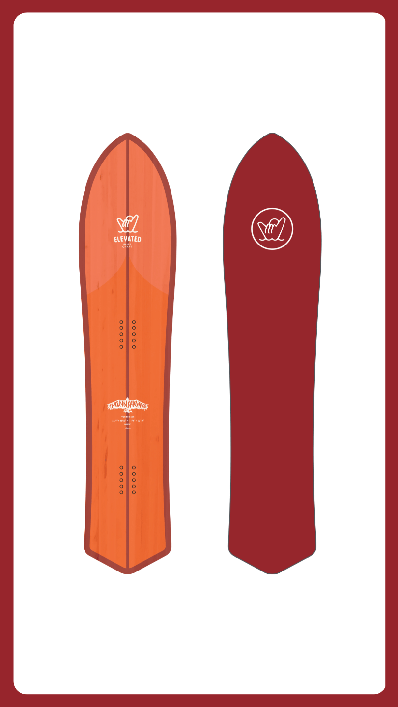 Snowboards Shaped For Surfers | Elevated Surf Craft