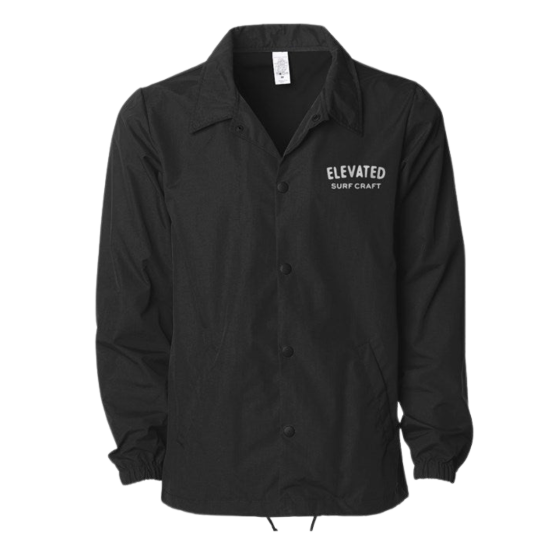 Black Coache Jacket | Coache Jacket | Elevated Surf Craft